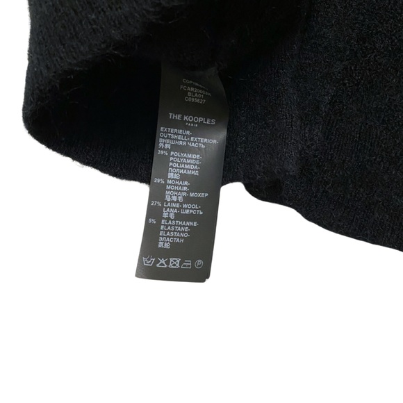 The Kooples Fuzzy Mohair 3/4 Sleeve Cardigan - Picture 6 of 6